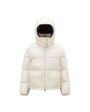 MONCLER ABBAYE SHORT DOWN JACKET IVORY