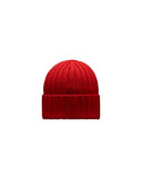 MONCLER BEANIE LOGO RED