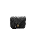 LOEWE GOYA PLEATED PUFFER BAG BLACK