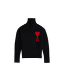 AMI PARIS AMI DE COEUR OVSD TURTLENECK BLACK