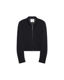 COURRÈGES ONE POCKET CREPE JACKET BLACK