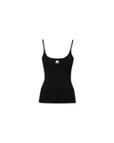 COURRÈGES REEDITION KNITTED TANK TOP BLACK