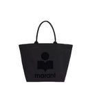 ISABEL MARANT YENKY LOGO TOTE BAG BLACK