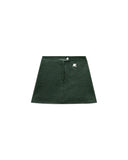 COURRÈGES REEDITION VINYL SKIRT VERT FONCE