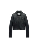 COURRÈGES ICONIC LEATHER JACKET BLACK