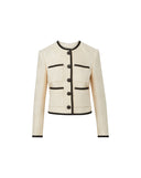 VERONICA BEARD DARLA JACQUARD JACKET ECRU