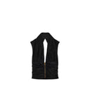PATOU RUCHE TAFFETA TOP BLACK