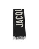 JACQUEMUS LOGO SCARF BLACK