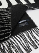 JACQUEMUS LOGO SCARF BLACK