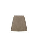 MONCLER CHECKERED WOOL SKIRT