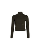PATOU RIBBED TURTLENECK KHAKI