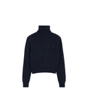 AMI PARIS AMI DE COEUR PULL TONAL NAVY