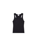 COURRÈGES 90'S RIB KNIT TANK TOP BLACK