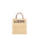 LOEWE A4 LOGO TOTE BAG RAFFIA