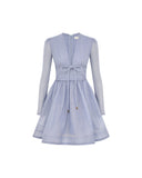 ZIMMERMANN EDEN STRUCTURED DRESS DUSTY BLUE