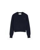 AMI PARIS AMI DE COEUR TONAL PULL NAVY