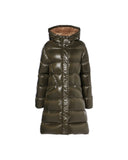 MONCLER BELLEVUE LONG DOWN JACKET KHAKI