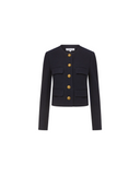 VERONICA BEARD LESLIE CROPPED JACKET NAVY