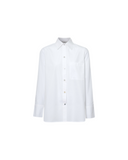 VINCE RELAXED STRAIGHT SHIRT WHITE