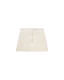 COURRÈGES REEDITION VINYL SKIRT OFF WHITE