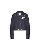 COURRÈGES REEDITION VINYL JACKET DENIM BLUE