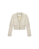 ISABEL MARANT CROPPED GWENDOLINE JACKET ECRU