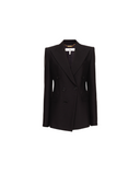CHLOÉ TAILORED JACKET IN WOOL GRAIN DE POUDRE BLACK