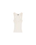 JACQUEMUS TANK TOP GROS GRAIN WHITE