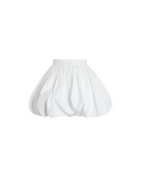 PATOU BUBBLE BOOMER SKIRT WHITE
