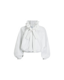 PATOU ICONIC VOLUME BLOUSE WHITE