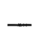 COURRÈGES AC LEATHER BUCKLE BELT BLACK