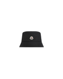 MONCLER BUCKET HAT LOGO BLACK