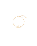 CHLOÉ LOGO NECKLACE VINTAGE GOLD