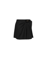 LOEWE DRAPED SKIRT BLACK