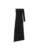 COURRÈGES INFINITY JERSEY CREPE DRESS BLACK