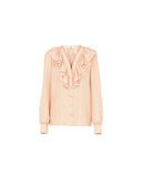 CHLOÉ RUCHED BLOUSE BISCUIT PINK
