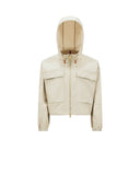 MONCLER SAUVAN SHORT HOODED PARKA BEIGE
