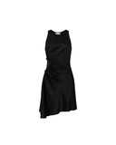 VICTORIA BECKHAM GATHER DETAIL DRESS BLACK