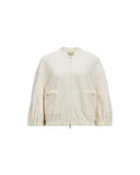 MONCLER BOUCLE CARDIGAN WHITE