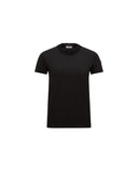 MONCLER T-SHIRT CROCHET ACCENT BLACK
