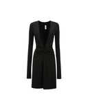 VICTORIA BECKHAM DRESS DEEP V-NECK BLACK