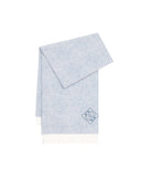 LOEWE  ANAGRAM SCARF LIGHT BLUE