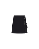 COURRÈGES ZIPPED SKIRT BLACK