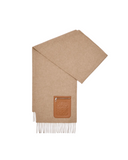 LOEWE ANAGRAM PATCH SCARF BEIGE