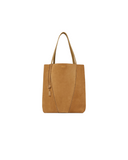 CHLOÉ SPIN SUEDE TOTE BAG GOLD KHAKI