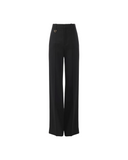 CHLOÉ TROUSER WOOL GRAIN DE POUDRE BLACK