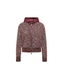 MONCLER KNITTED CARDIGAN BURGUNDY