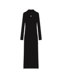 COURRÈGES REEDITION KNIT DRESS BLACK
