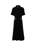 LOEWE BELTED MIDI DRESS BLACK
