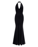 PATOU HALTERNECK DRESS BLACK